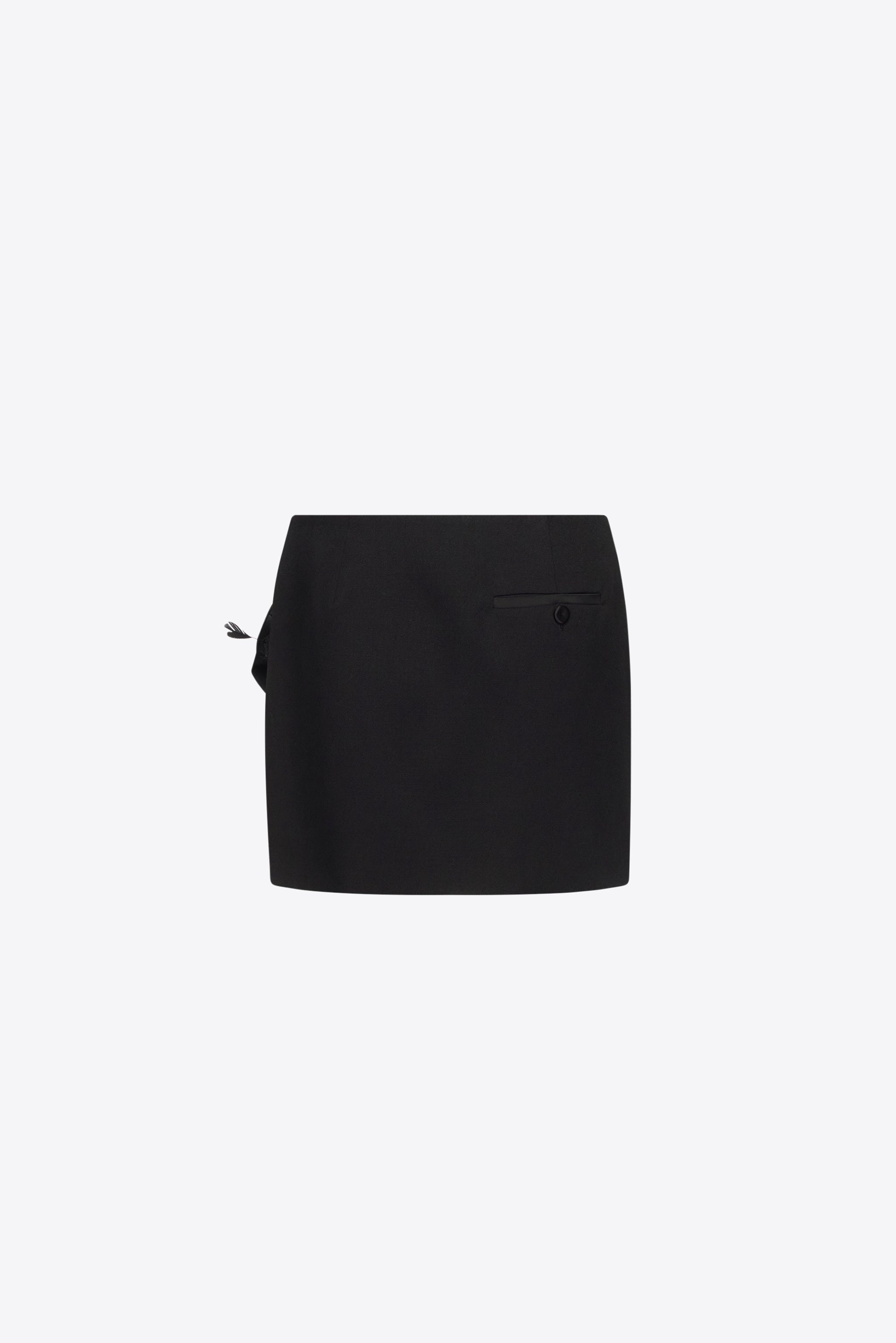 FLOWER SLIT MINI SKIRT - 3