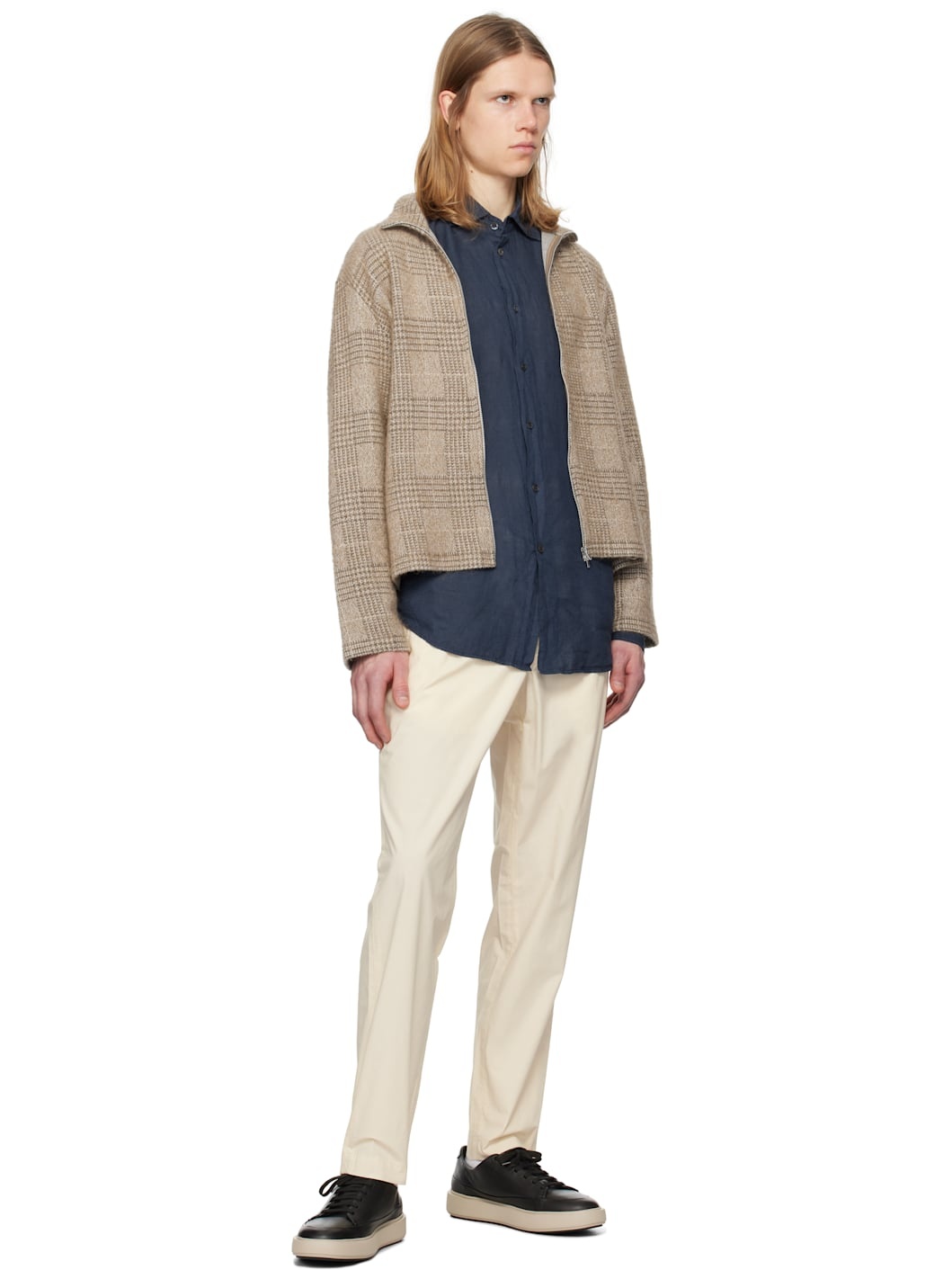 Navy Surian Telino Shirt - 4