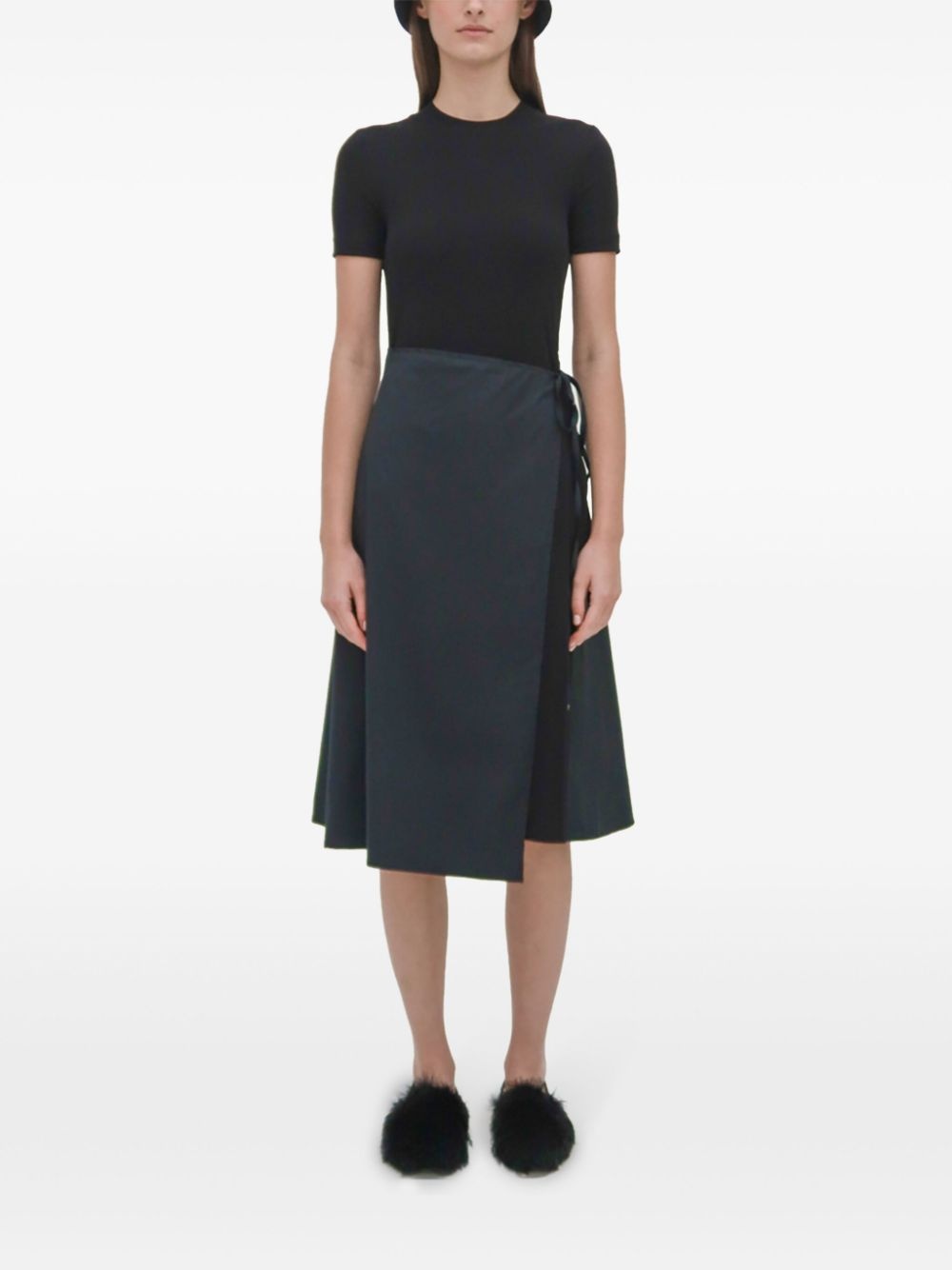 Apron Combo midi dress - 3