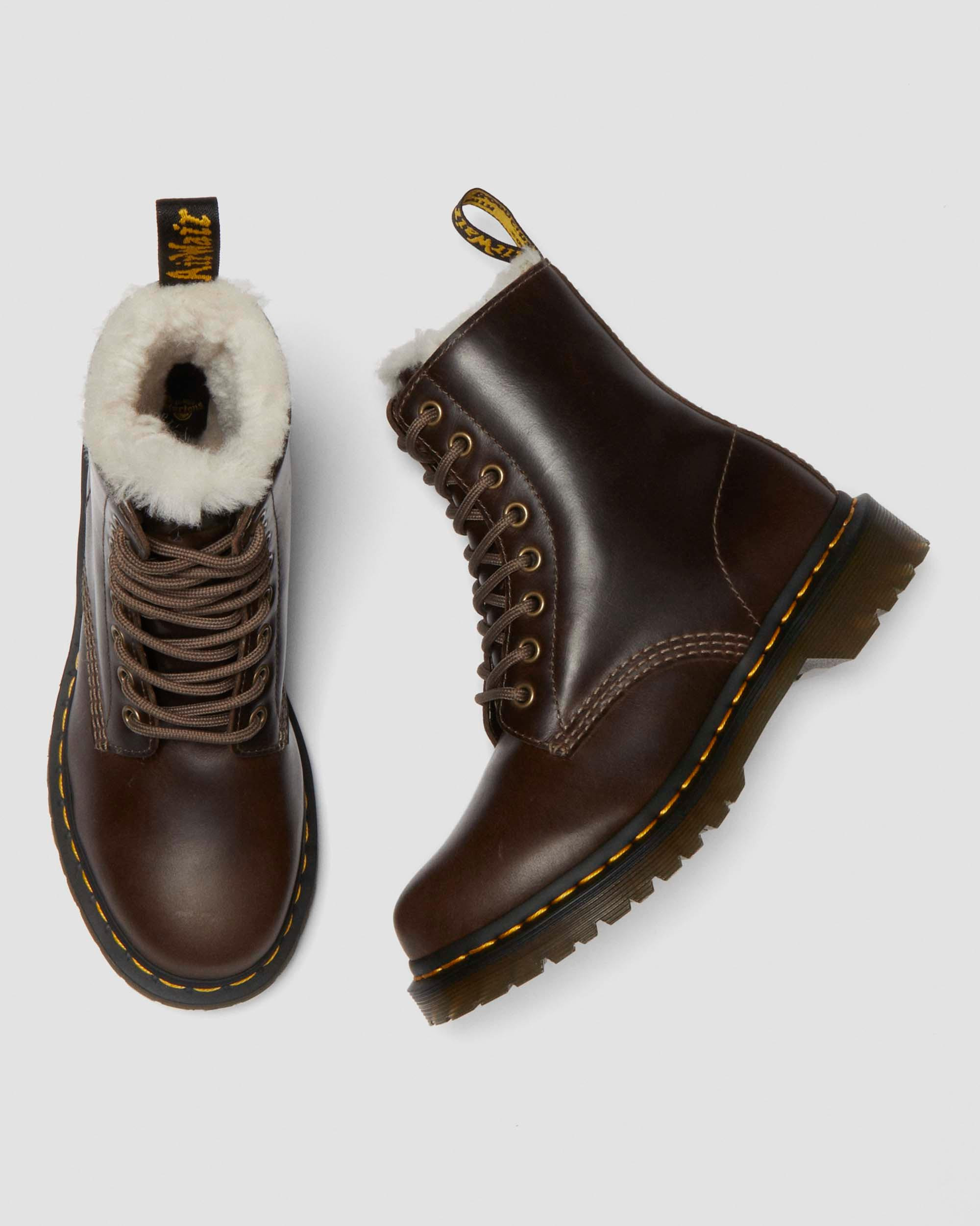 1460 Women's Faux Fur Lined Lace Up Boots - 2