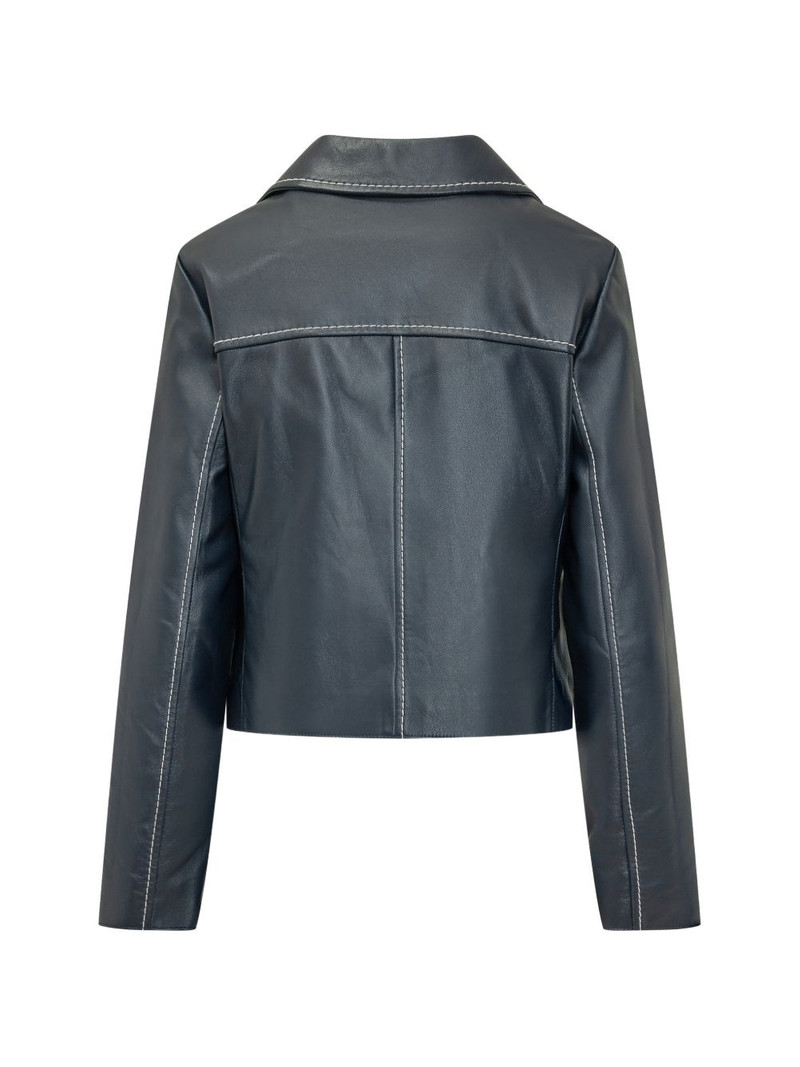 MICHAEL KORS heavy leather blazer outlook