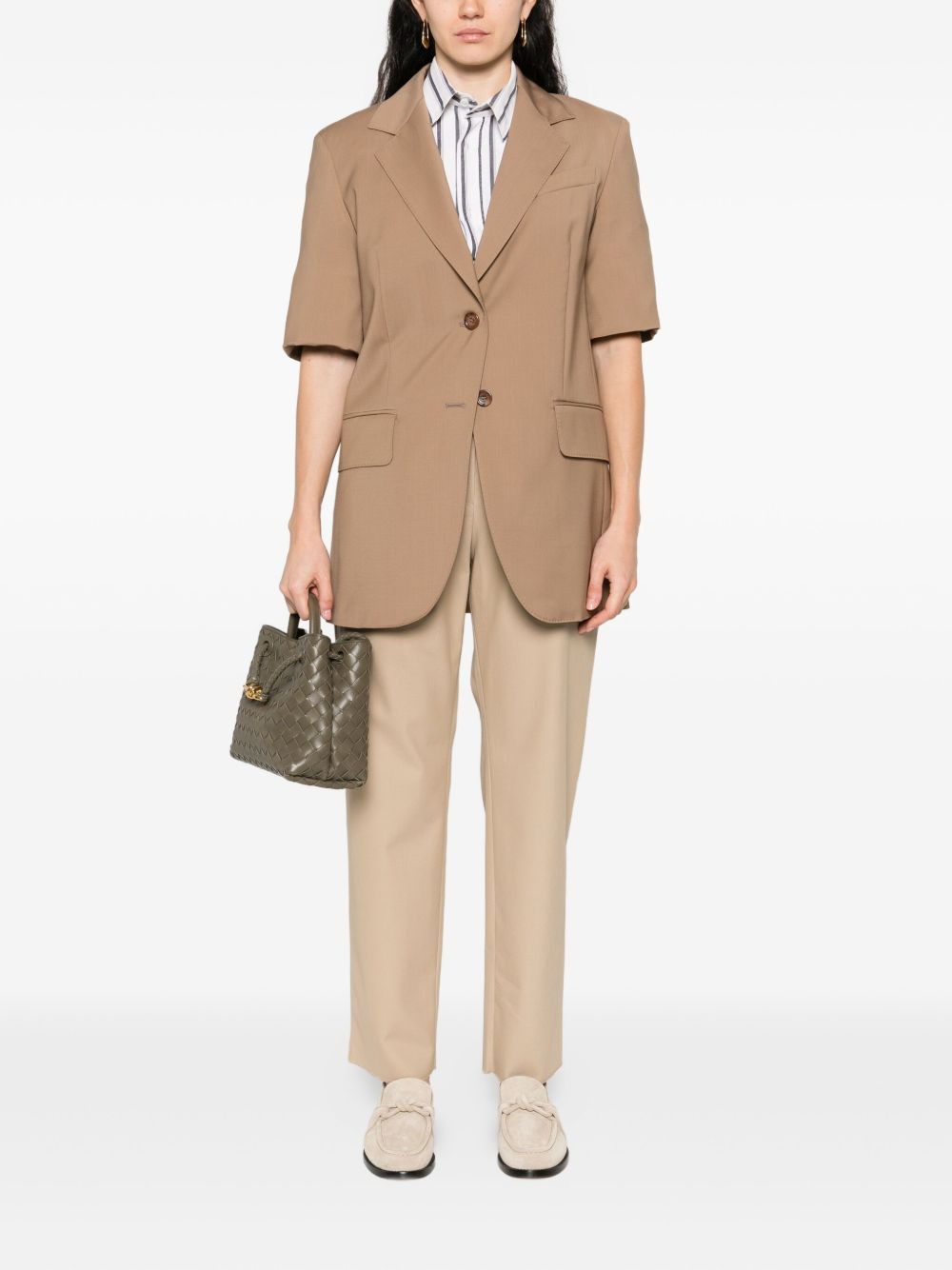 OTTUSO short-sleeve notched-lapel blazer - 2
