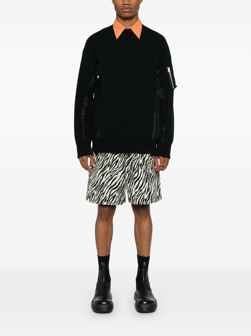 Sacai Men Crewneck Sweater - 4