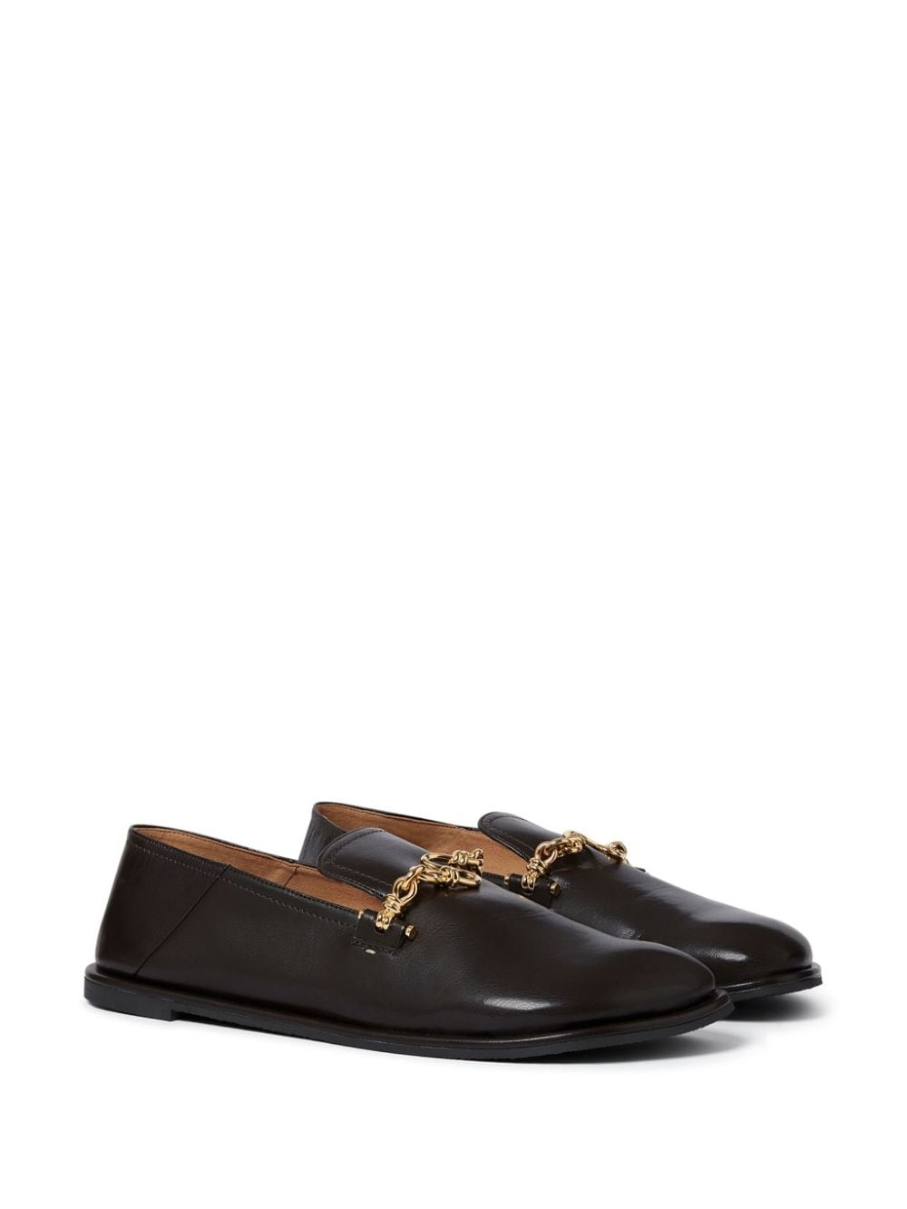 chain-embellished loafers - 2