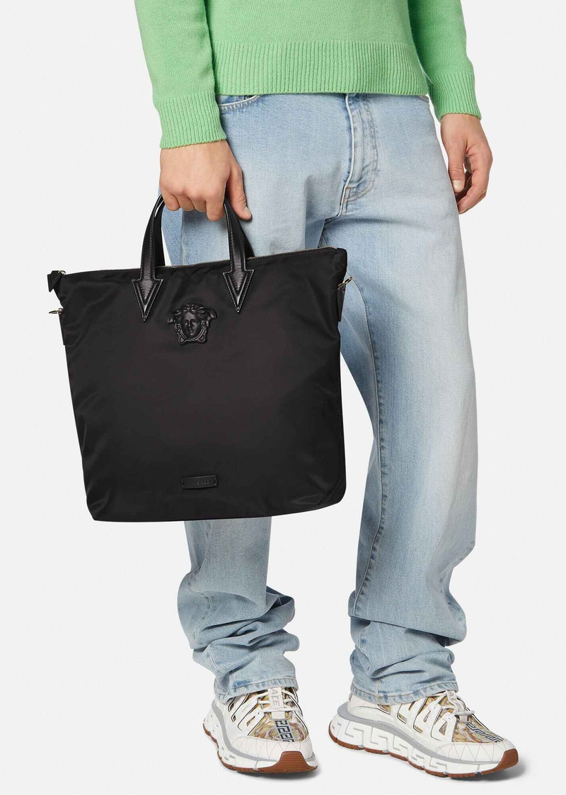 VERSACE La Medusa Nylon Tote Bag outlook