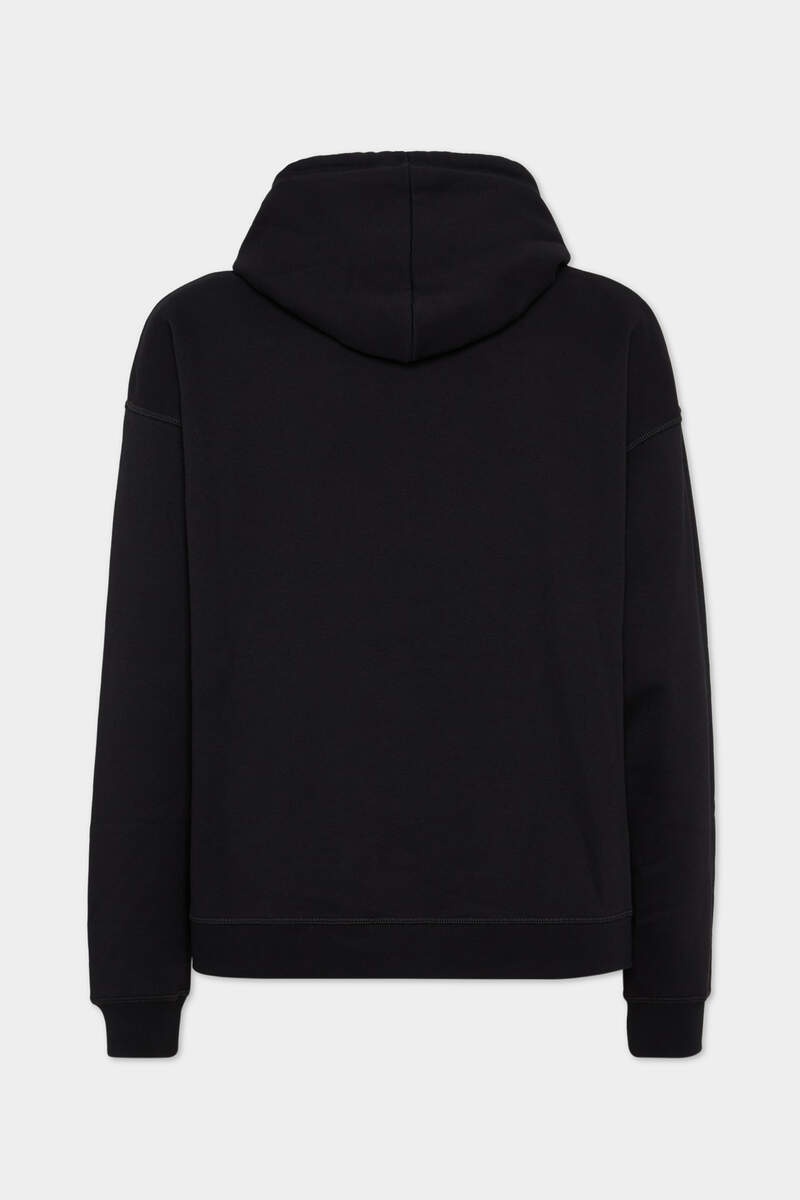 RELAX FIT SPONGE PATCH HOODIE - 2