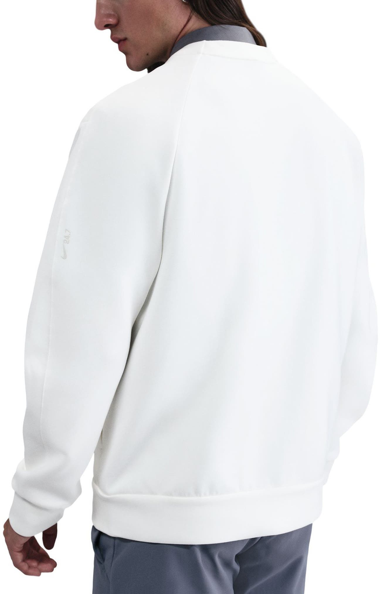 Nike ImpossiblySoft Dri-FIT Cardigan in Sail/Light Bone at Nordstrom - 2