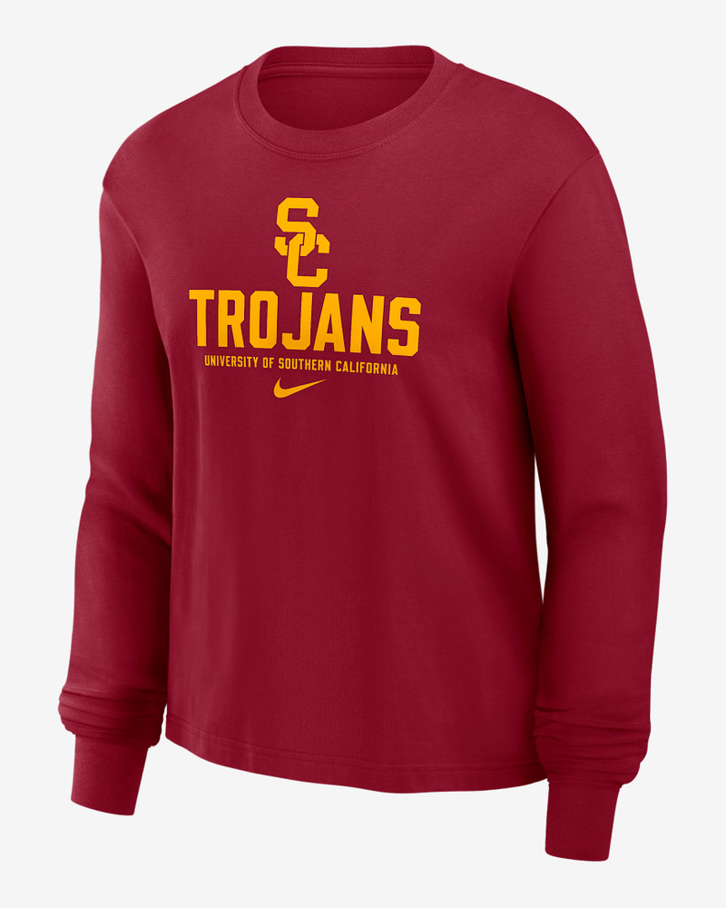 USC Trojans Primetime University Boxy Women's Nike College Long-Sleeve T-Shirt 1