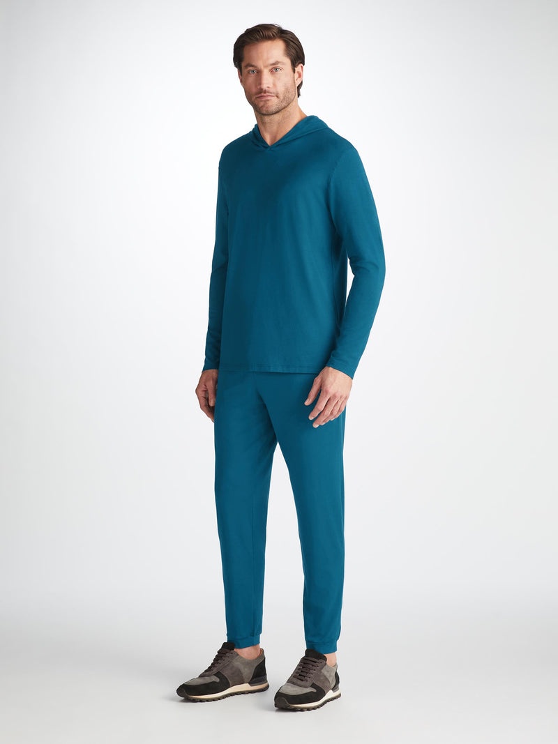 Men's Track Pants Basel Micro Modal Stretch Poseidon Blue - 3