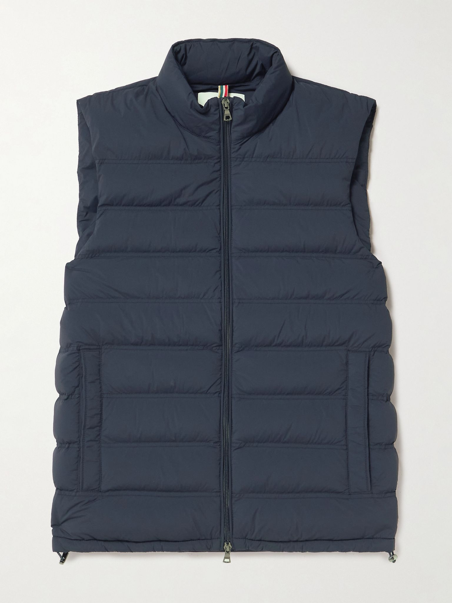 Hopper Slim-Fit Quilted Stretch-Shell Down Gilet Navy - 1
