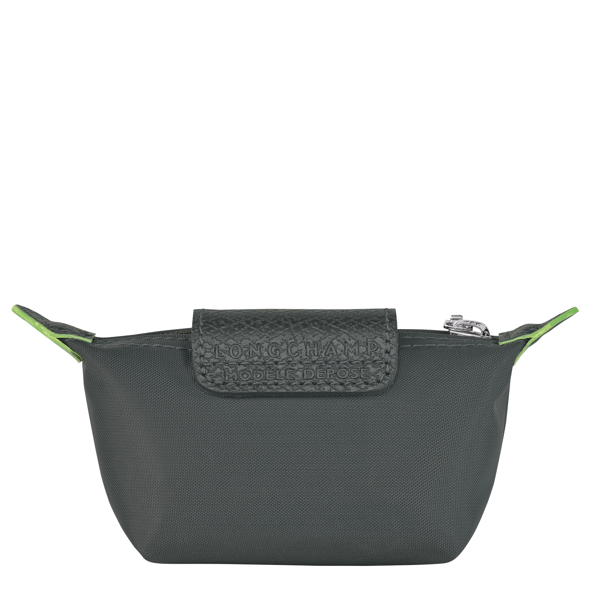 Le Pliage Green Coin purse Graphite - Recycled canvas - 2