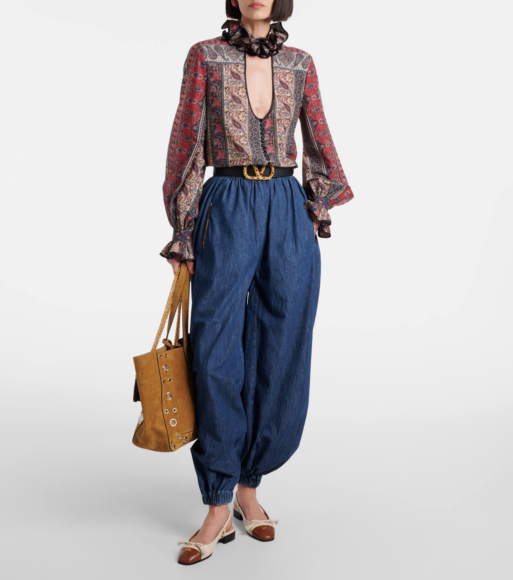 Paisley cotton mousseline blouse - 2