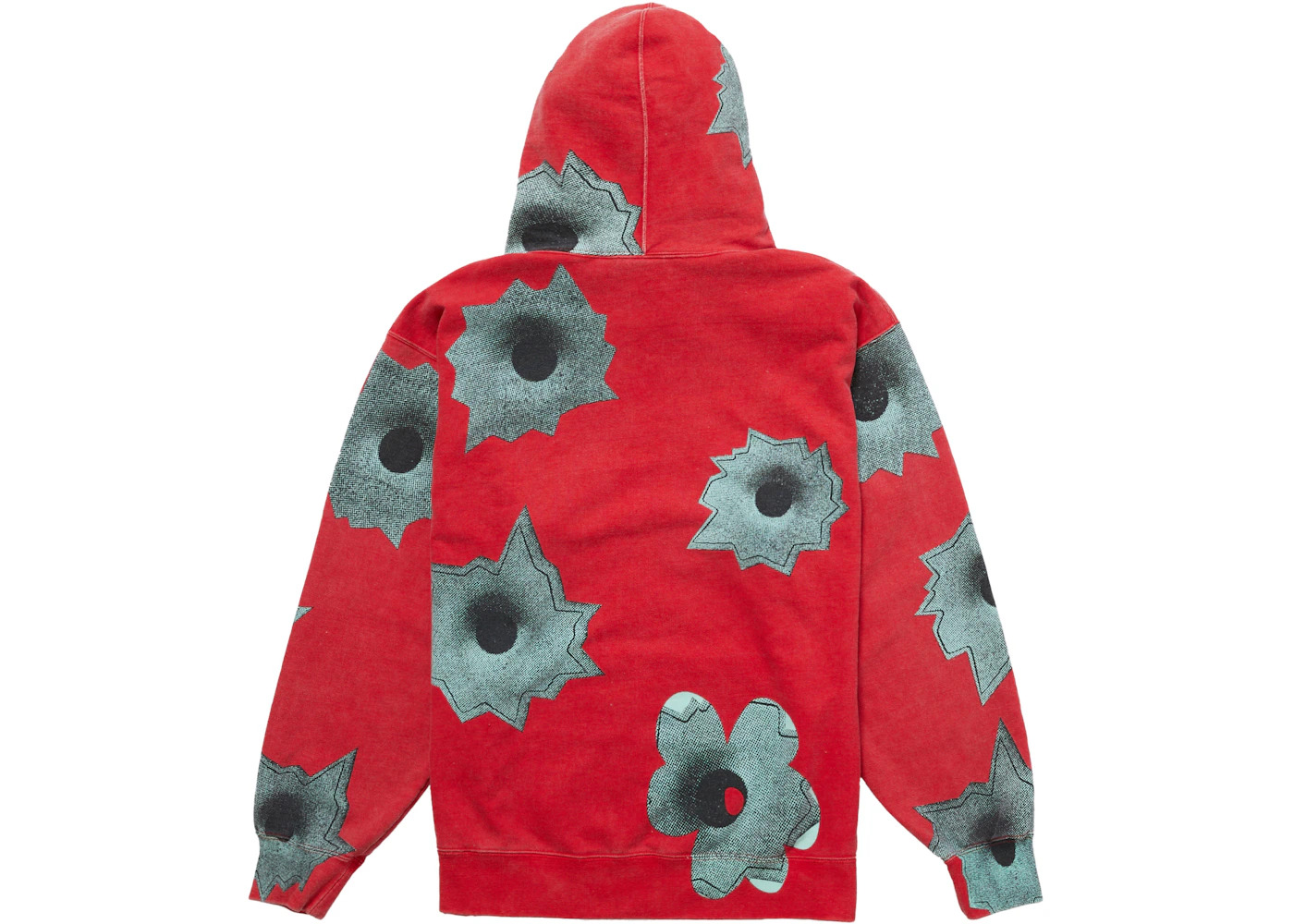 Supreme Nate Lowman Hooded Sweatshirt Red - 2