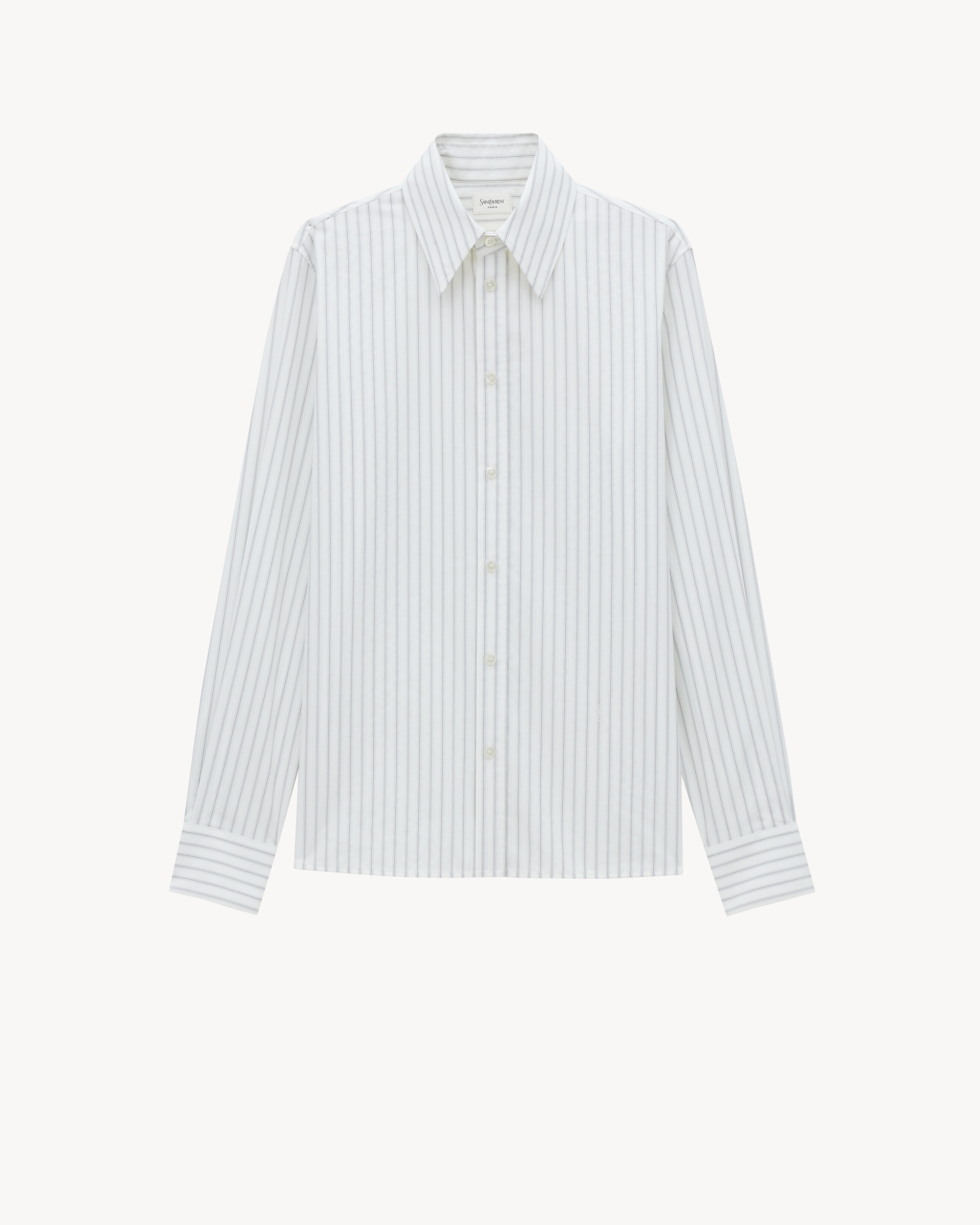 CASSANDRE SHIRT IN TACK-STRIPE POPLIN - 1