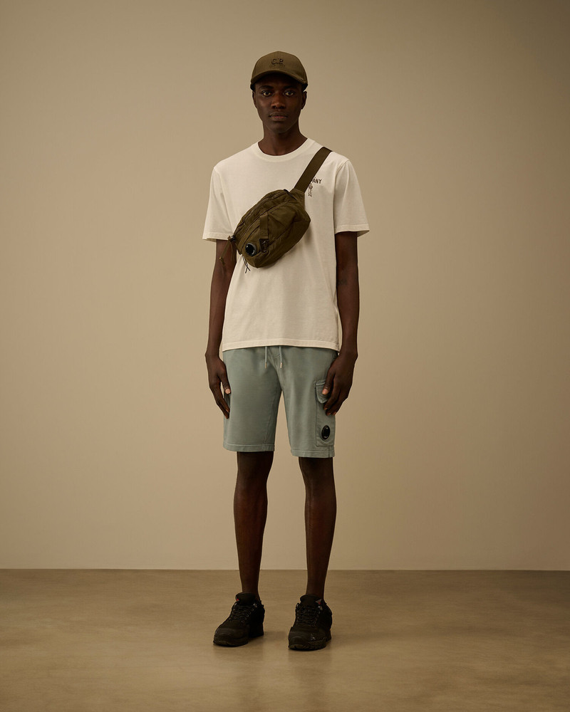 C.P. Company Light Fleece Cargo Lens Sweatshorts outlook