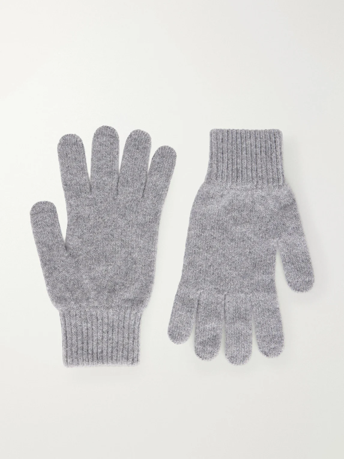 Logo-Appliquéd Cashmere and Merino Wool-Blend Gloves - 1