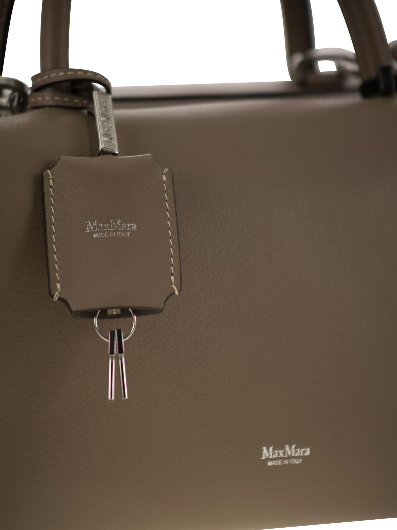 Maxmara Women Holdallm - Medium Satchel In Natural Leather - 5