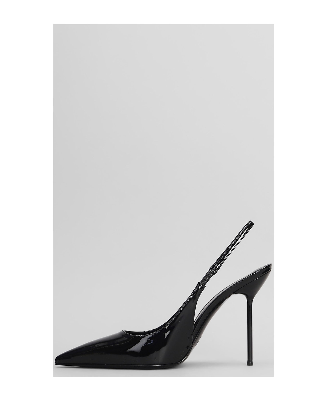 Lidia Slingback Pumps In Black Patent Leather - 3
