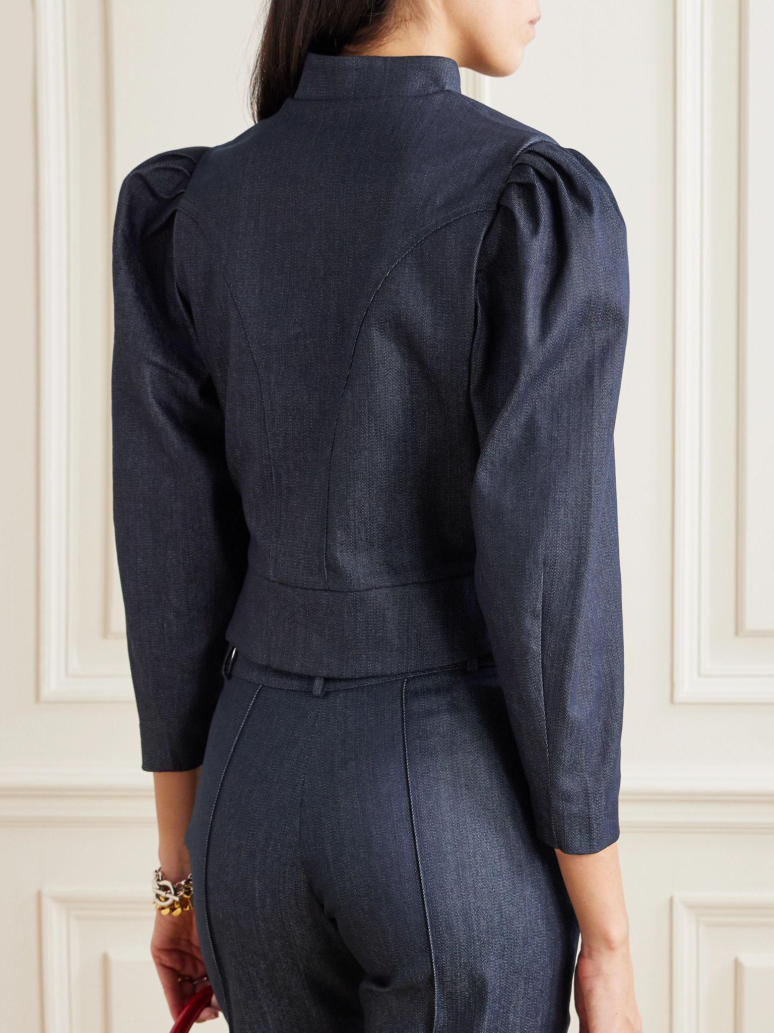 Amoako denim peplum jacket Blue - 3