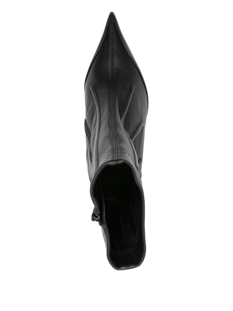 95mm leather ankle boots 4