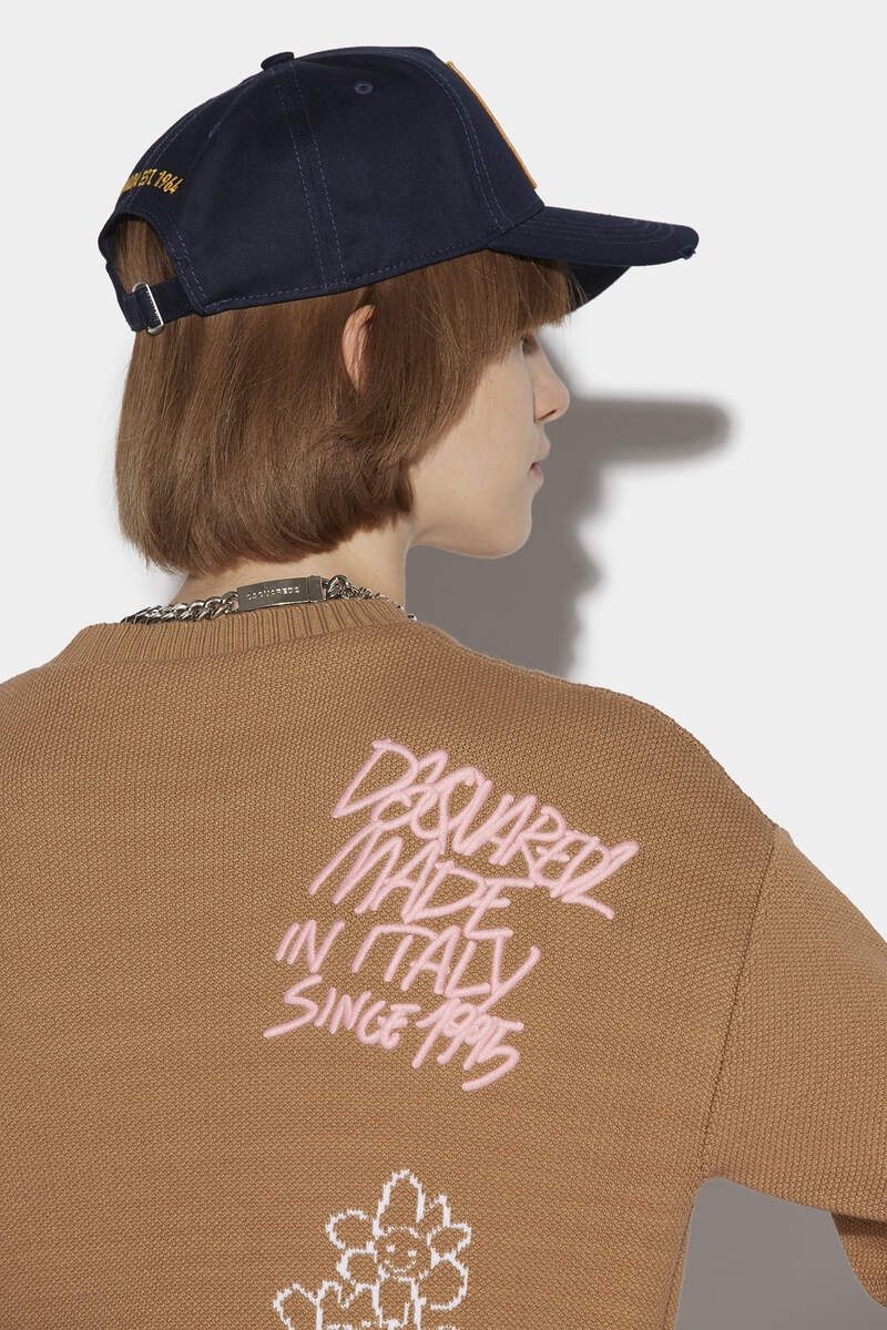 SCRIBBLES ROUND NECK SWEATER - 4