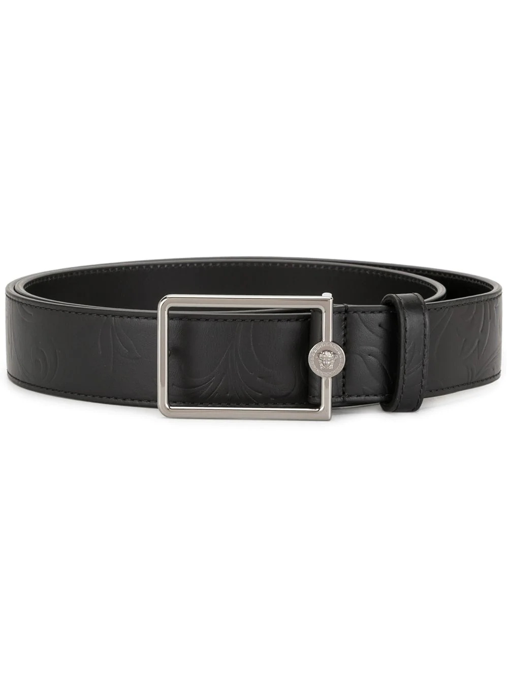 rectangle-buckle belt - 1