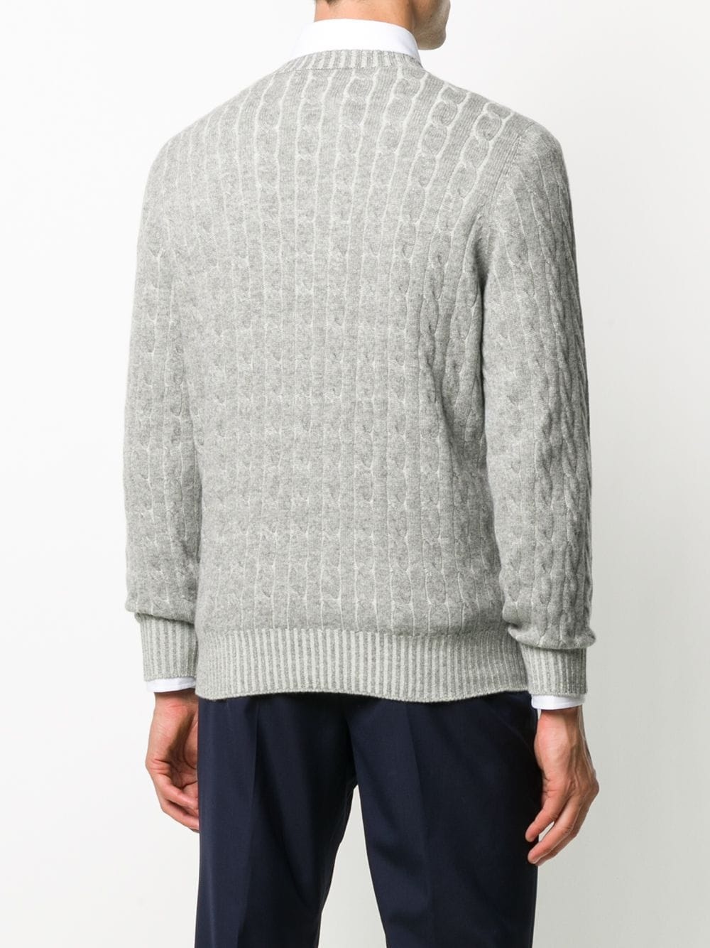 cable-knit cashmere jumper - 4