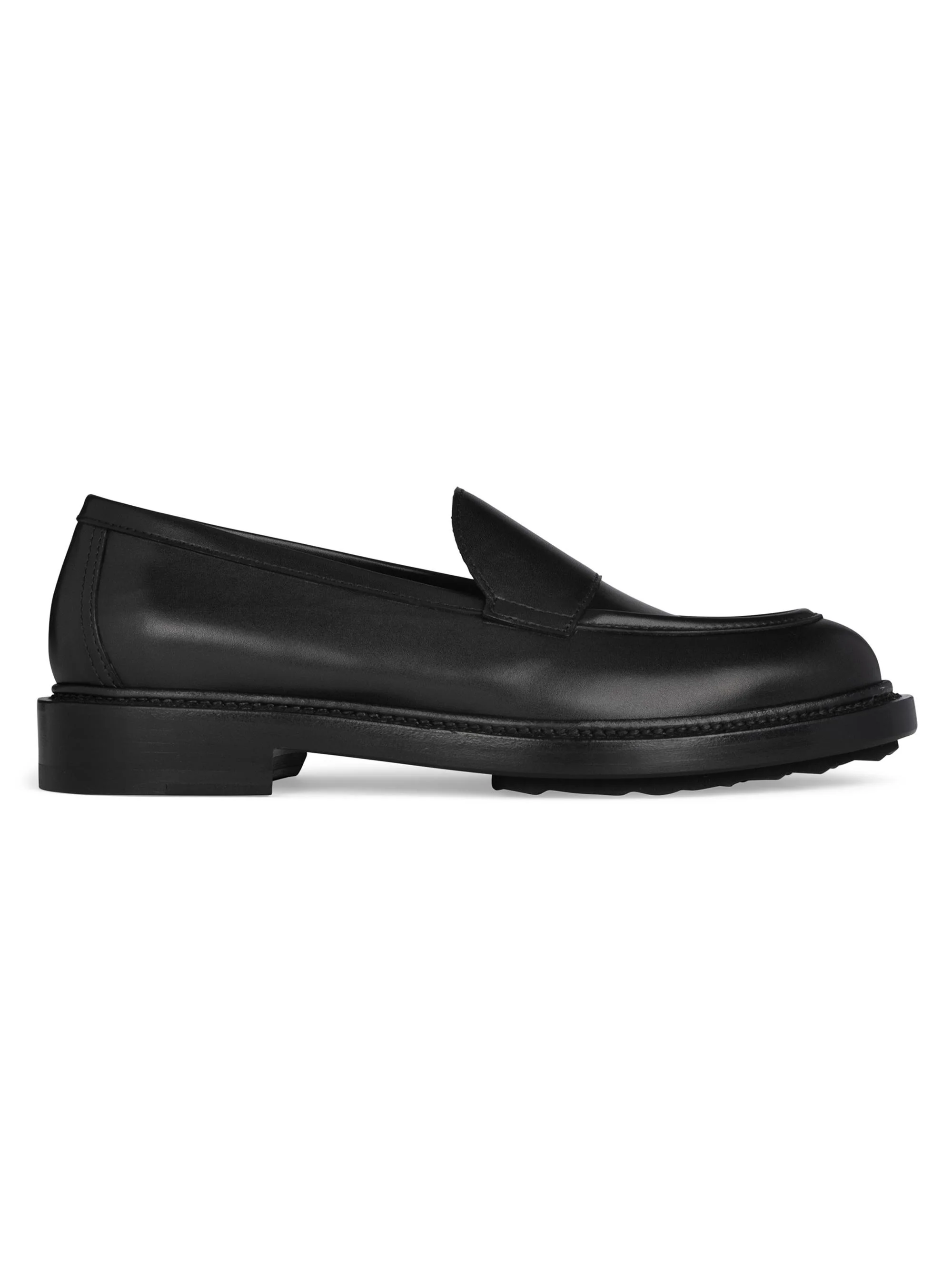Women's John 45MM Leather Loafers - Calf Black - 1