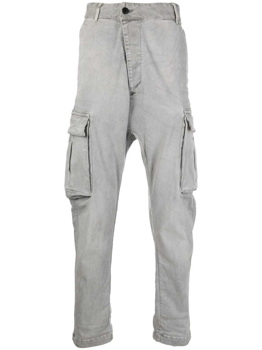 straight-leg cargo trousers - 1