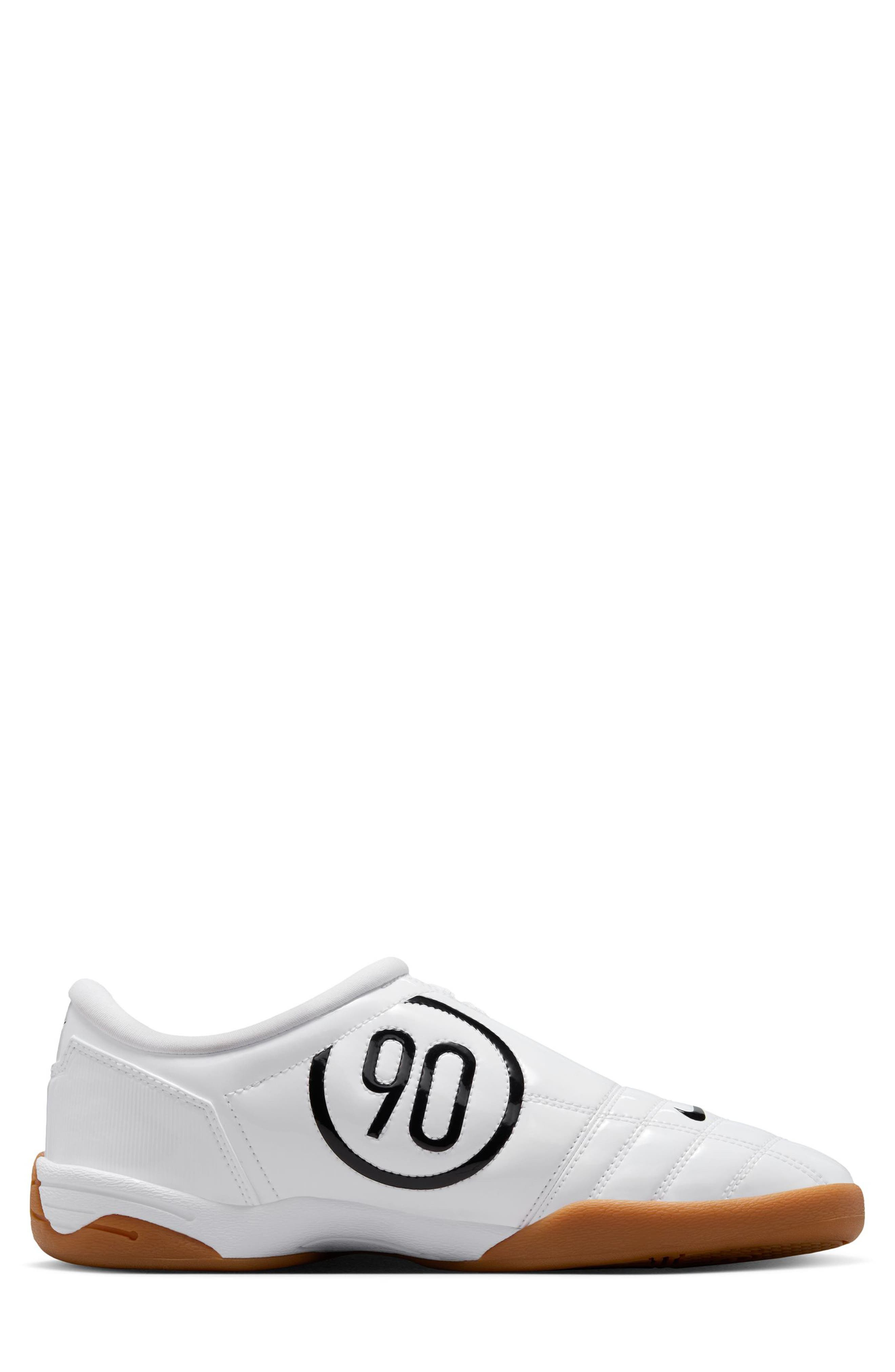 Nike Total 90 Soccer Sneaker in White/Black/White/Team Gold at Nordstrom - 6
