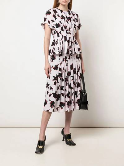 Proenza Schouler Painted Iris pleated skirt outlook