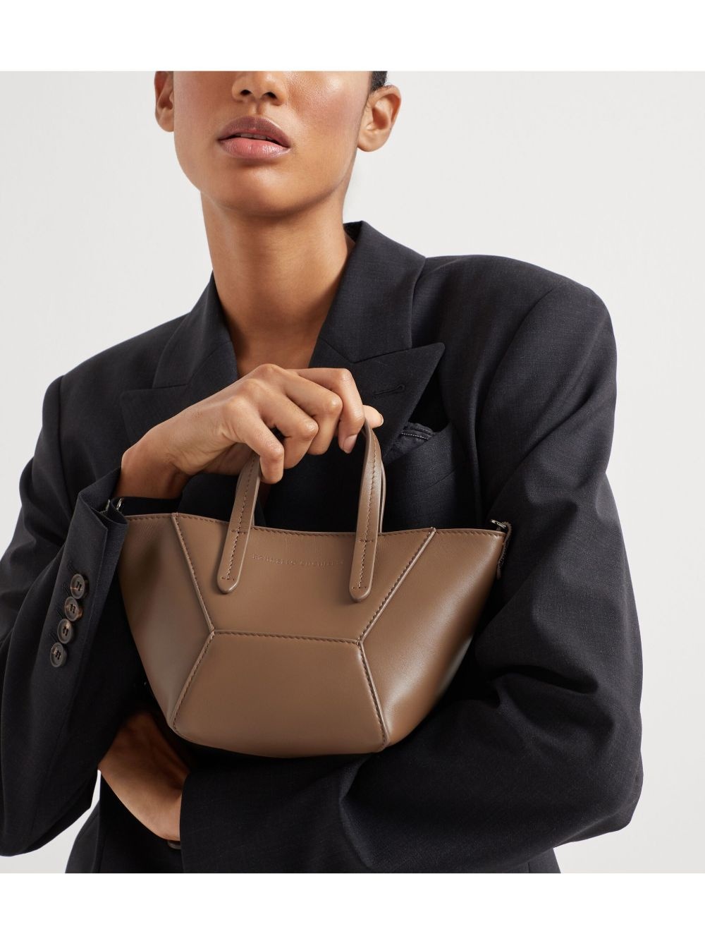 mini BC Duo leather tote bag - 6