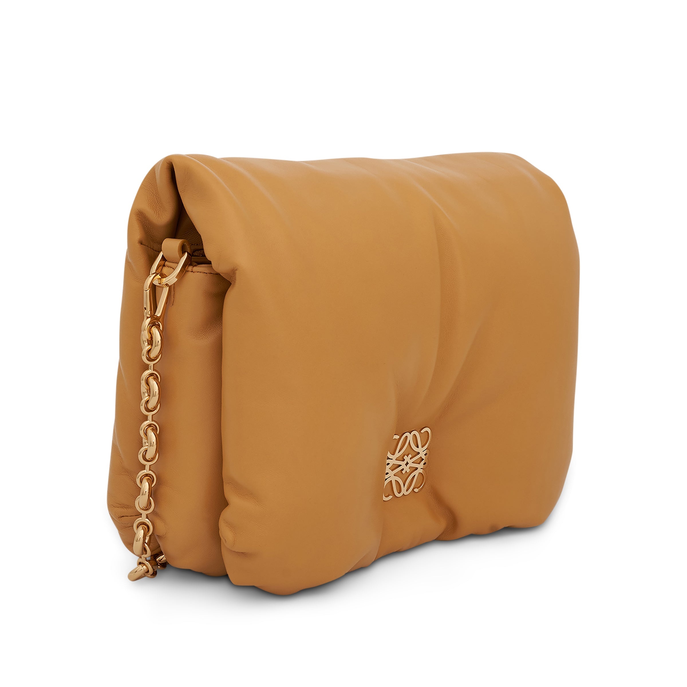 Puffer Goya Bag in Shiny Nappa Lambskin in Camel - 2