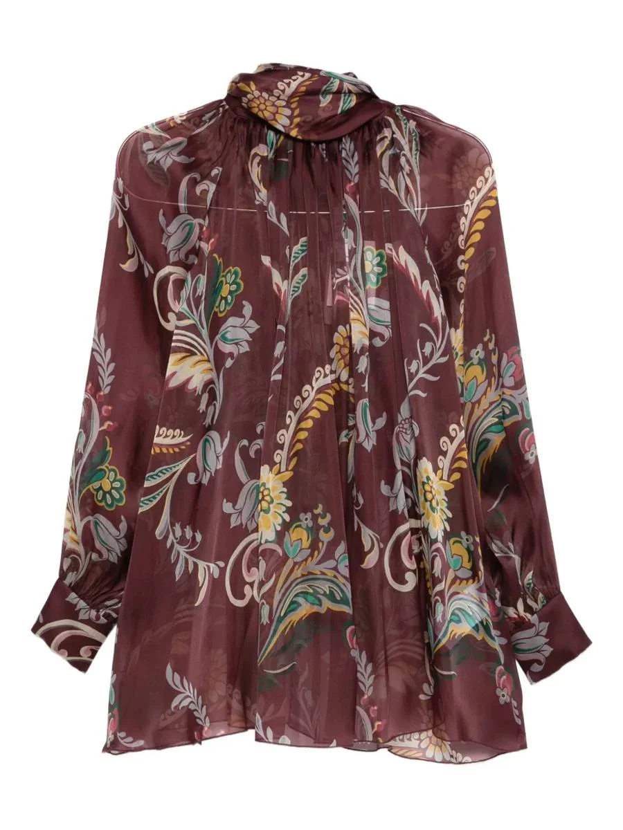 Etro Silk Blouse With Paisley Print - 1
