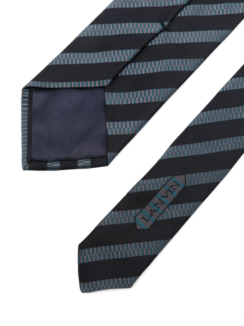 Stripe-Jacquard Silk Tie - 2