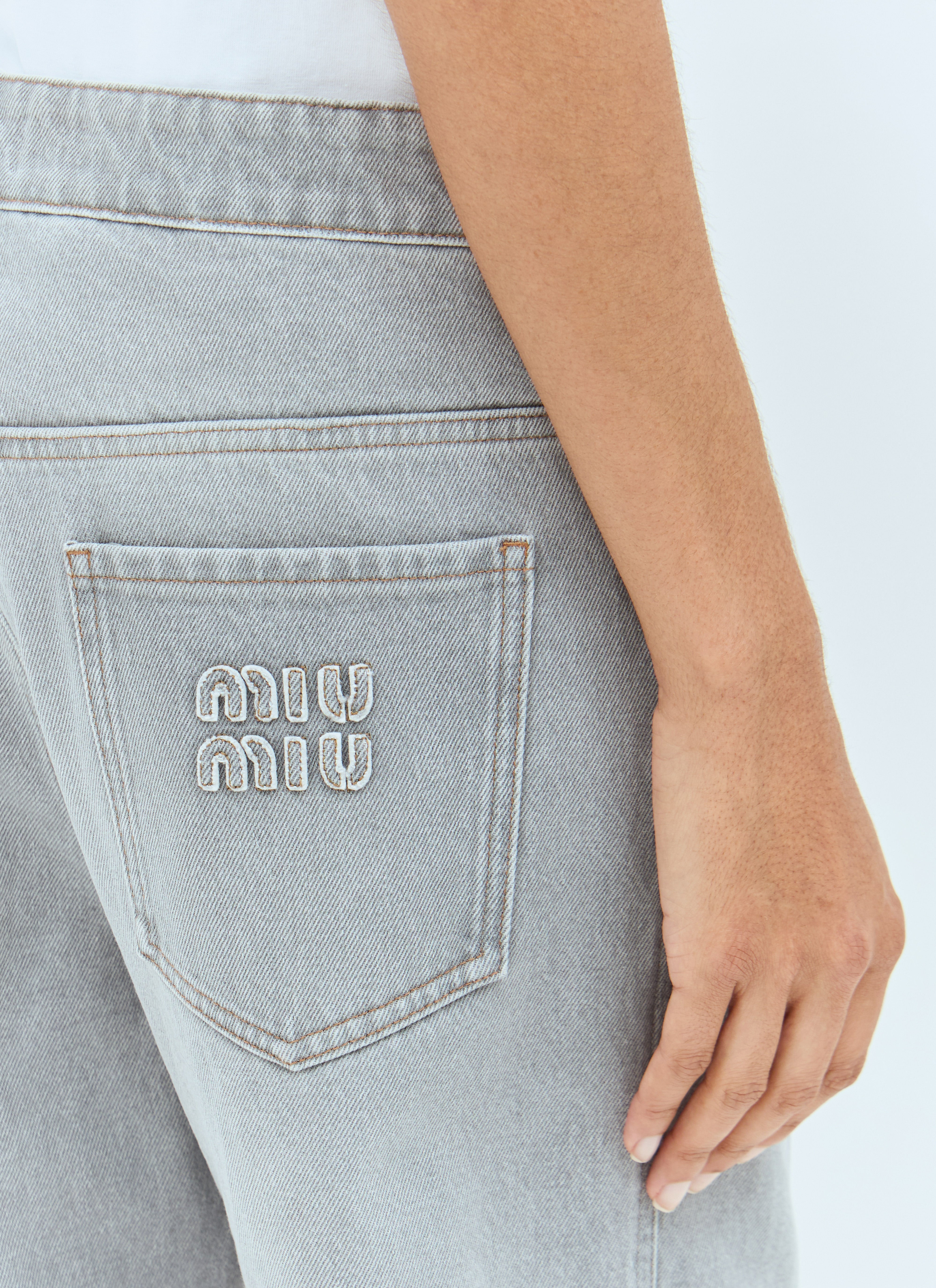 Miu Miu Women Faded Jeans - 6