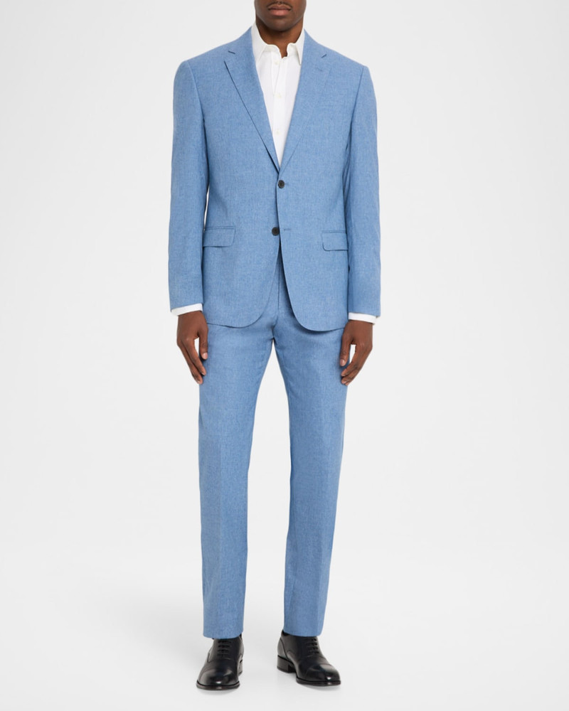 EMPORIO ARMANI Men's Wool, Cotton and Silk Sharkskin Two-Piece Suit outlook