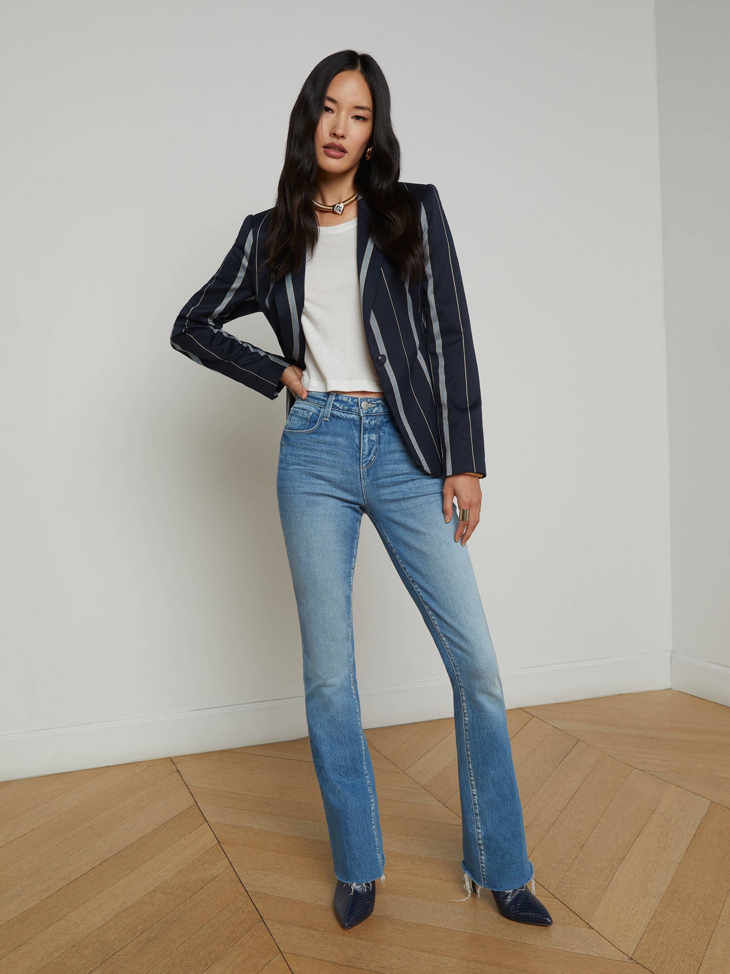 Clementine Striped Blazer - 6