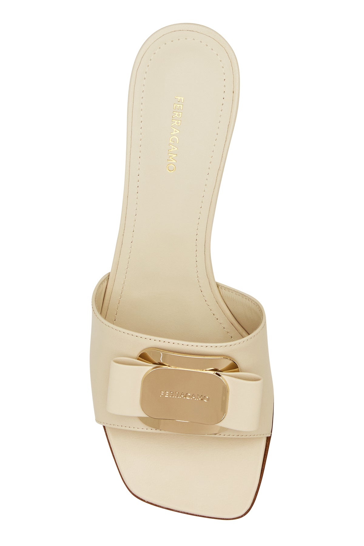 Ivory leather Zelie mules - 4