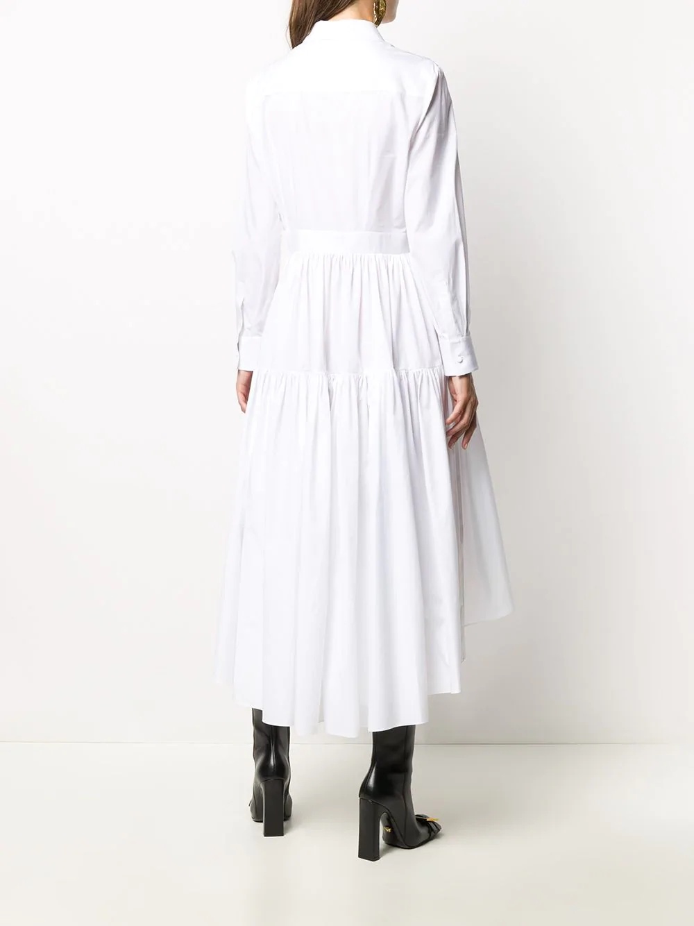 cotton shirt dress - 4