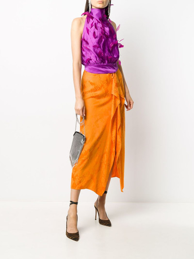 THE ATTICO Gia floral jacquard skirt outlook