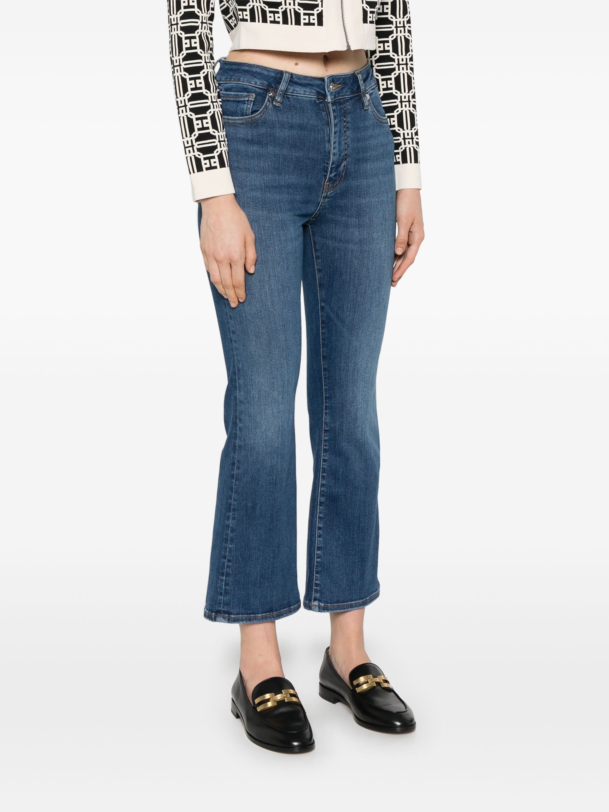 Cropped Bootcut Jeans - 4