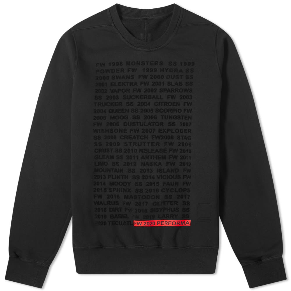 Rick Owens DRKSHDW Season Print Crew Sweat - 1