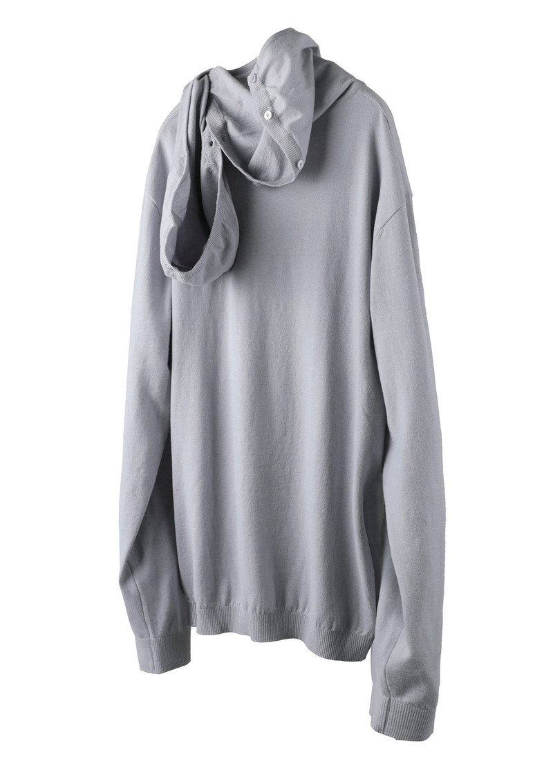 8.0 KNIT HOODIE CENTER (LIGHT GREY) 3