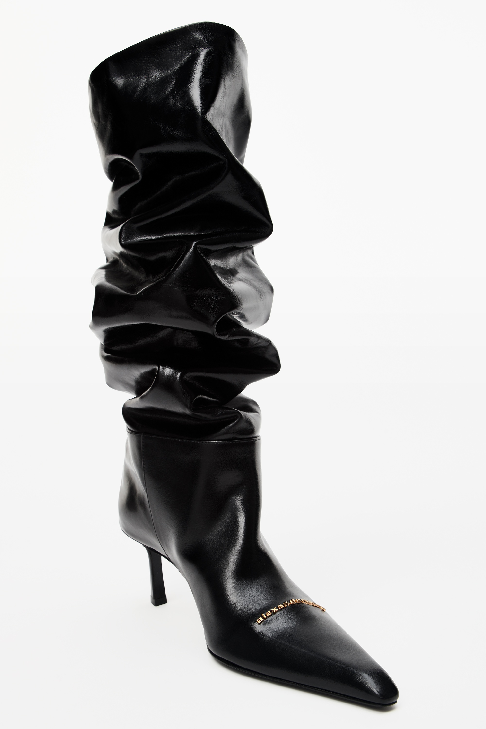 VIOLA 65 SLOUCH BOOT IN CALFSKIN - 4