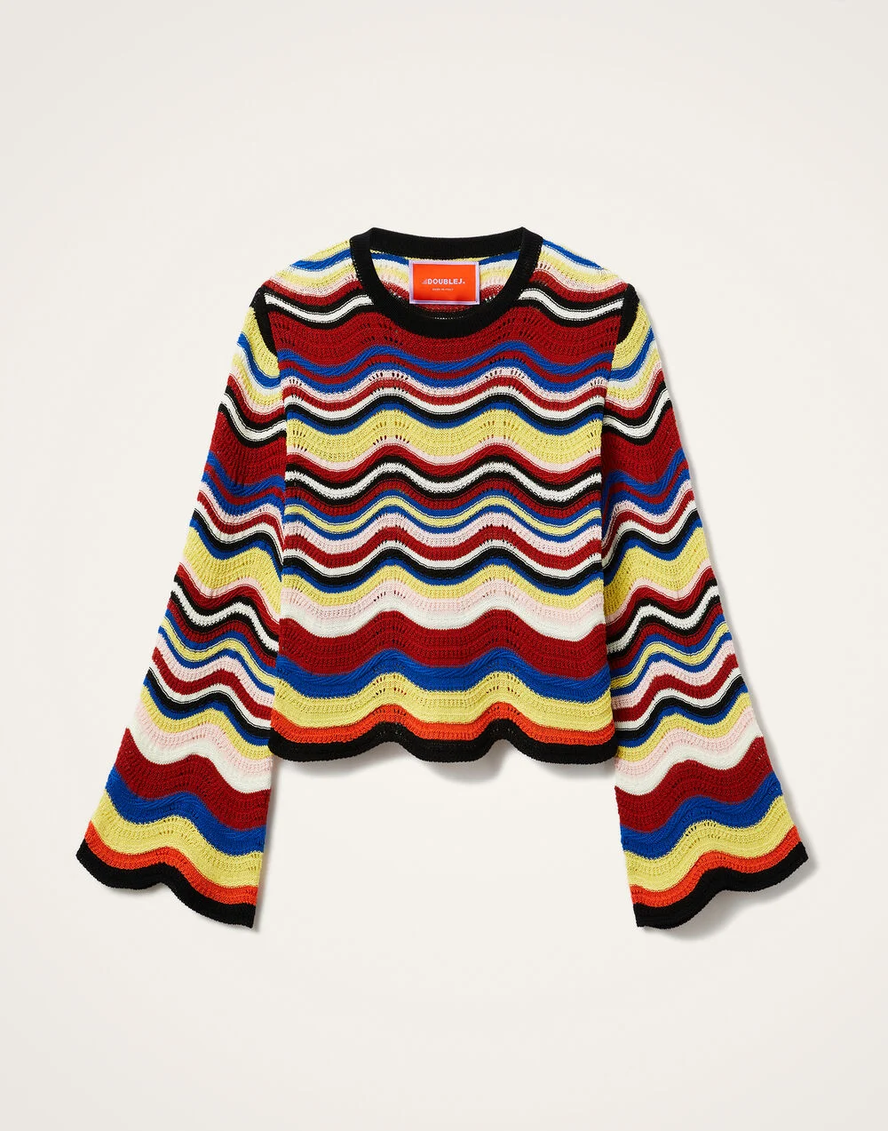 Chevron Crop Sweater - 1