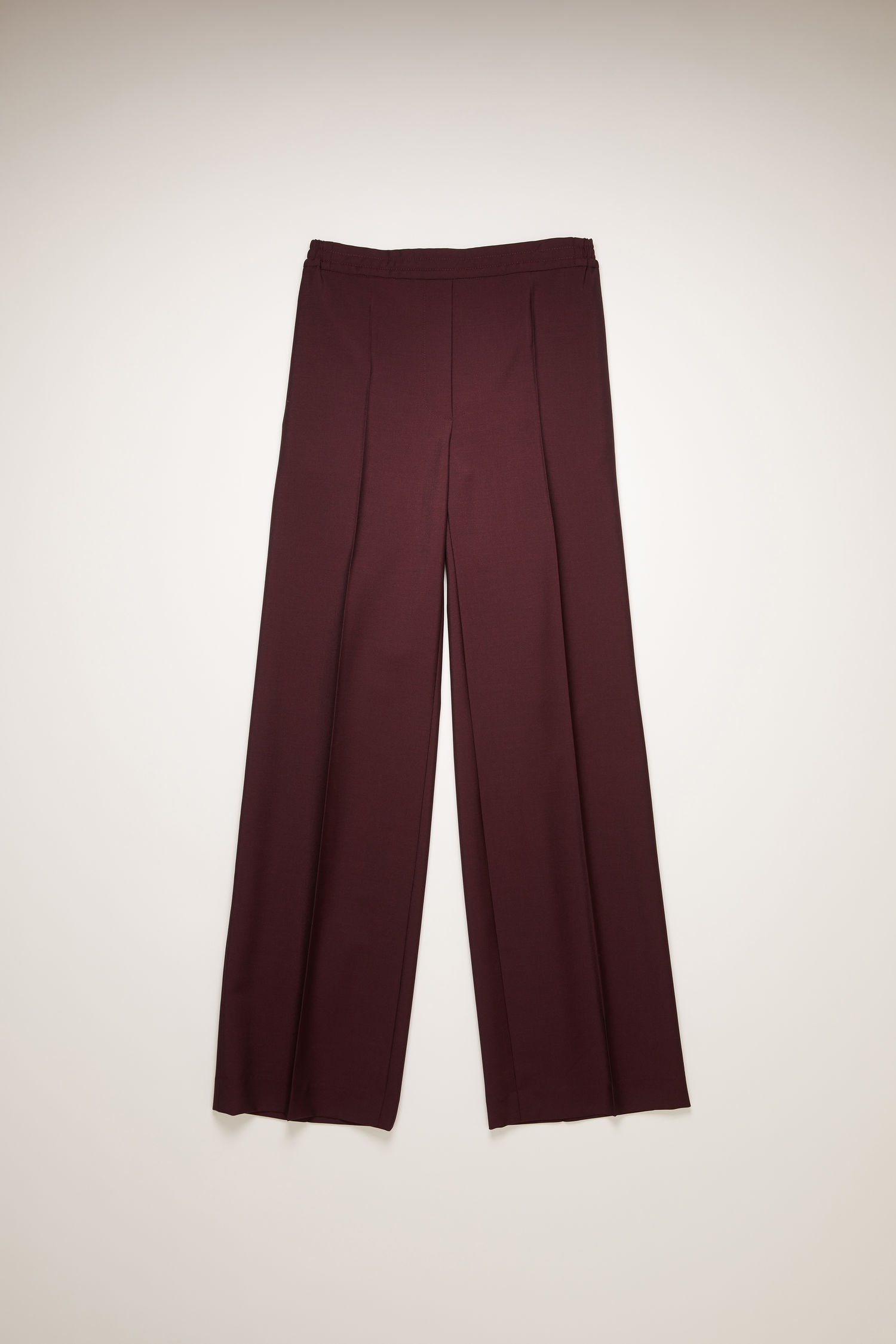 Elasticated-waist trousers aubergine/black - 5