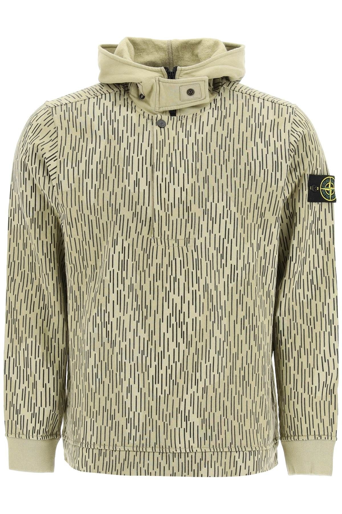 RAIN CAMO HALF ZIP SWEATSHIRT - 1