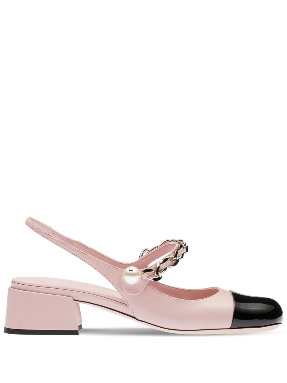 leather slingback pumps - 1