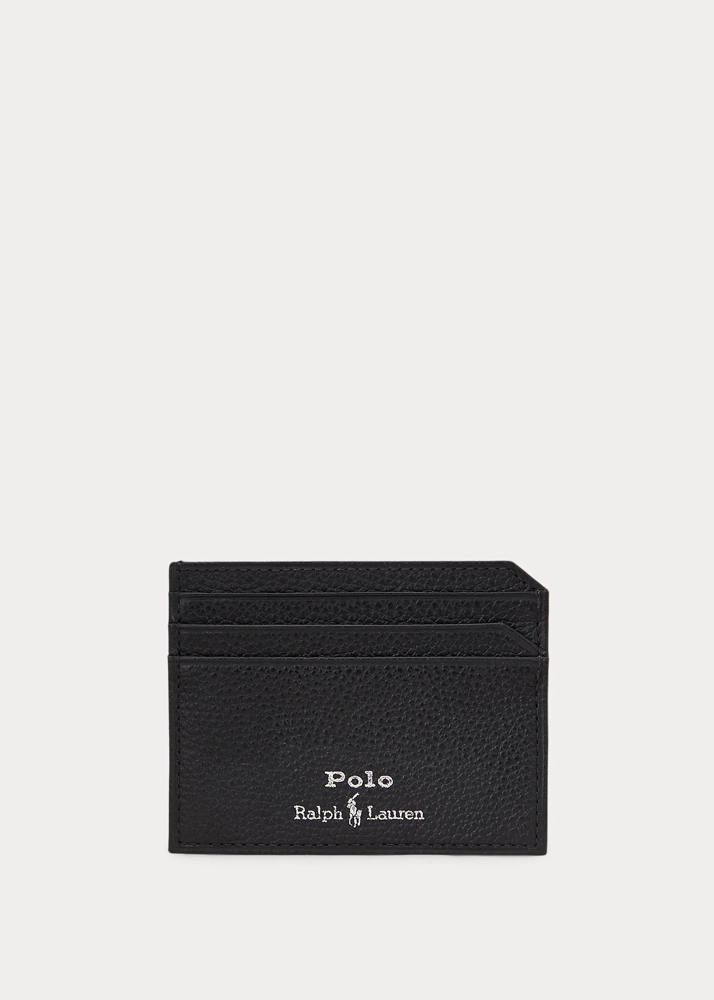 Pebbled Leather Card Case - 1